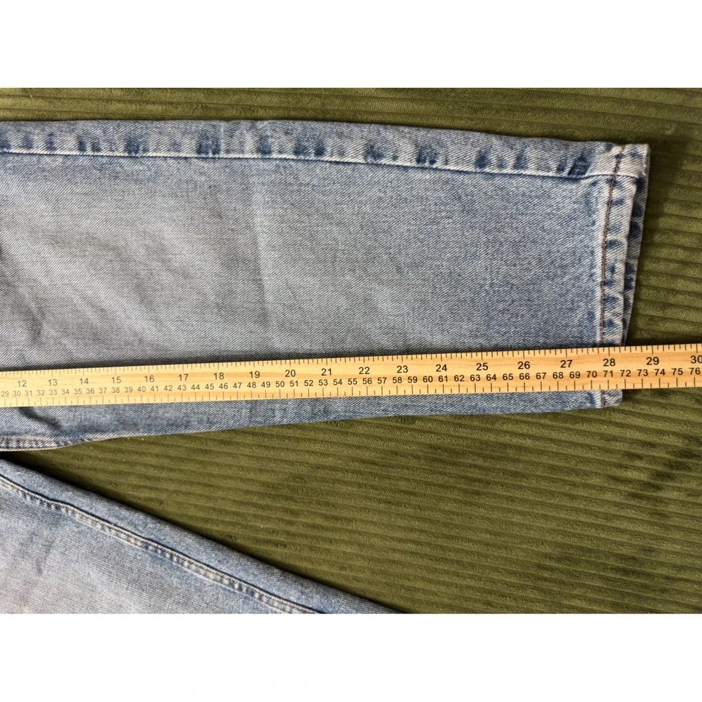 Vintage Calvin Klein Jeans Womens 12 Light Wash‎ HighRise TaperedMade USA AA28